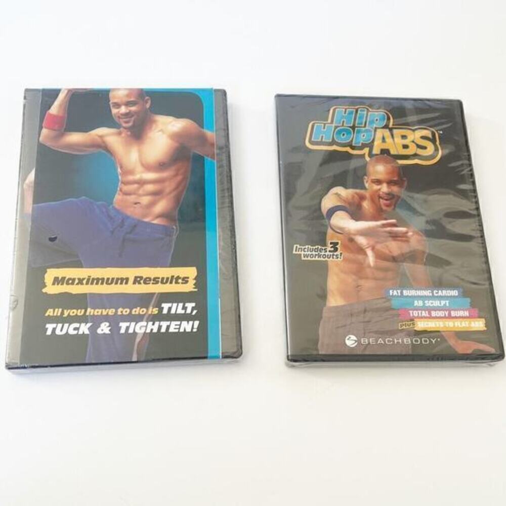 Beachbody Hip Hop Abs Set of 2 DVD's Sealed Workout Fitness Cardio Shawn T‎